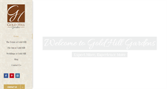 Desktop Screenshot of goldhillgardens.com