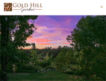 Tablet Screenshot of goldhillgardens.com